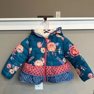 Matilda Jane Blue and Pink Floral Jacket Size 4